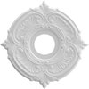 Ekena Millwork Attica Thermoformed PVC Ceiling Medallion (Fits Canopies up to 5"), 13"OD x 3 1/2"ID x 3/4"P CMP13AT